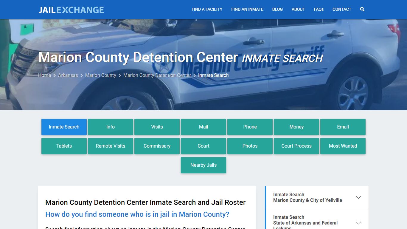 Marion County Detention Center Inmate Search - Jail Exchange